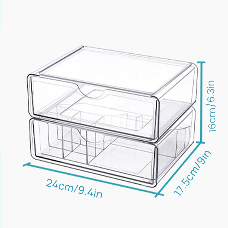 💄Large Capacity Drawer Transparent Organizer