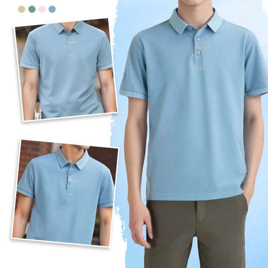 🎊2025 Summer Hot Sale👕Men's Lapel Short-Sleeved Loose Printed Shirt