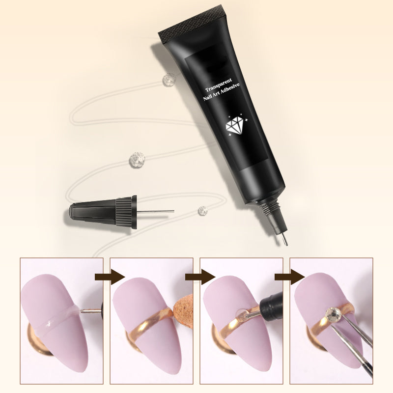 📣Limited Time Buy 3 Get 3 Free💅Transparent Nail Art Adhesive with Precision Dispenser--DIY Your Favourite Nails