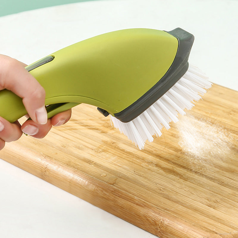 🧼50% Off All Kitchen Supplies🫧Soap Dispensing Dish Brush for Pots & Pans
