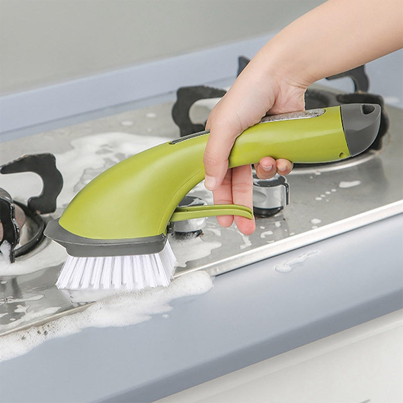 🧼50% Off All Kitchen Supplies🫧Soap Dispensing Dish Brush for Pots & Pans