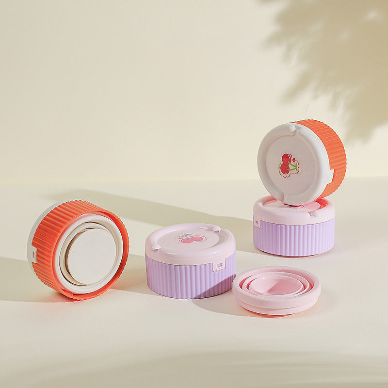 💊🥤Limited Time BUY 3 GET 2 FREE🎉 Pill Organizer with Foldable Silicone Cup - Easy Medication Management, Travel Companion, Health Living Helper!
