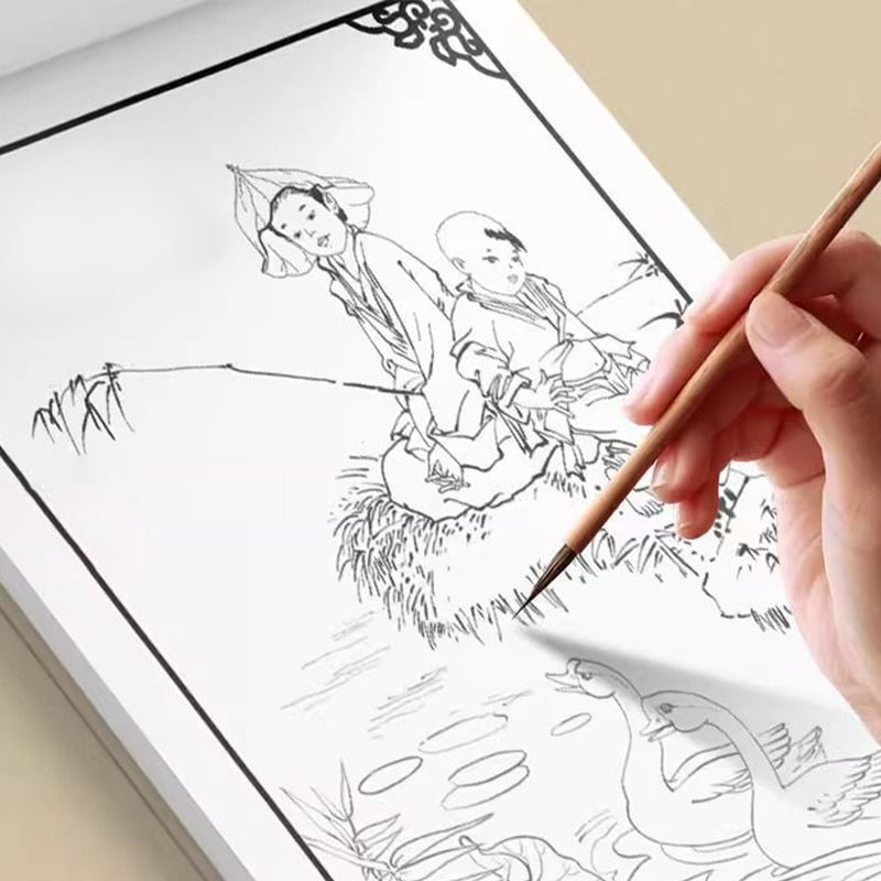 🎨HOT SALE 53% OFF🖼️ Chinese Painting White Drawing Copying Album