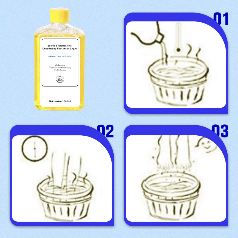 📣The Summer Hot Sale(Buy 3 Get 1 Free) 🫧 Scented Antibacterial Deodorizing Foot Wash Liquid
