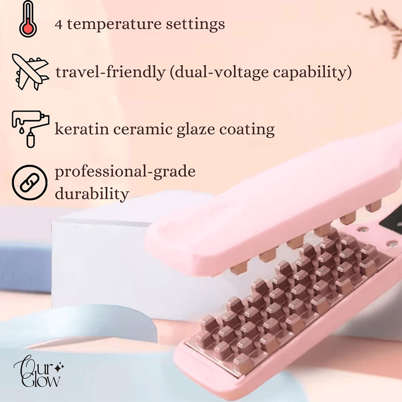 💖👩‍🦱Puffy Curler Compact Curling Wand🌀create voluminous waves effortlessly, easy to carry!
