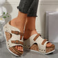 🔥Summer Promotion 50% OFF🔥 Women's Fashion Cutout Platform Wedge Sandals