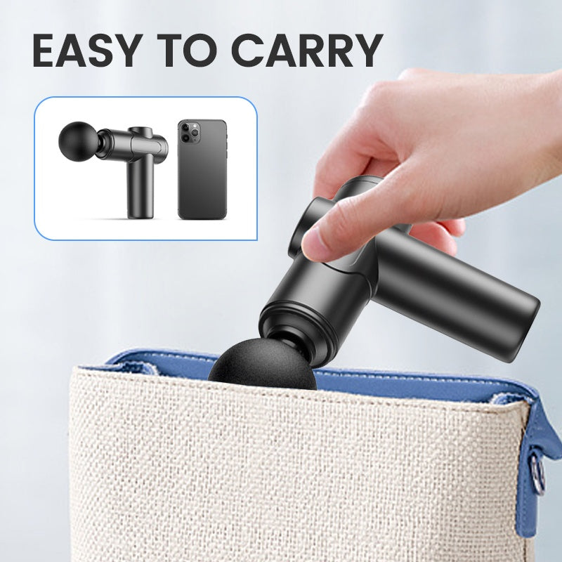 🎉🛍️Hot Promotion 50% OFF💆‍♀️Portable Deep Tissue Massager with 6 Speeds & 4 Heads