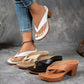 🌞 2025 Last Discount Defore Summer👡Women’s Summer Chunky Heel Flip Flops