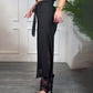 💋🎉Meet Goddess Day 55% OFF🌹 Women's Sexy Lace Lined Wide Leg Pants - Elegant Lace, Stylish Cut, Show Off Your Charming Curves!