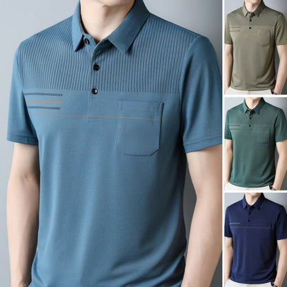 🎀2025 Summer New Arrivals👔Men's Thin Breathable Casual Short Sleeved T-Shirt