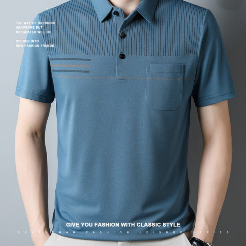 🎀2025 Summer New Arrivals👔Men's Thin Breathable Casual Short Sleeved T-Shirt