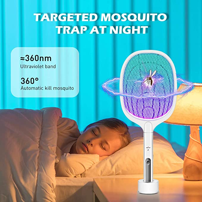 🚫🦟🪰2-in-1 Rechargeable Electric Mosquito Killer Fly Swatter