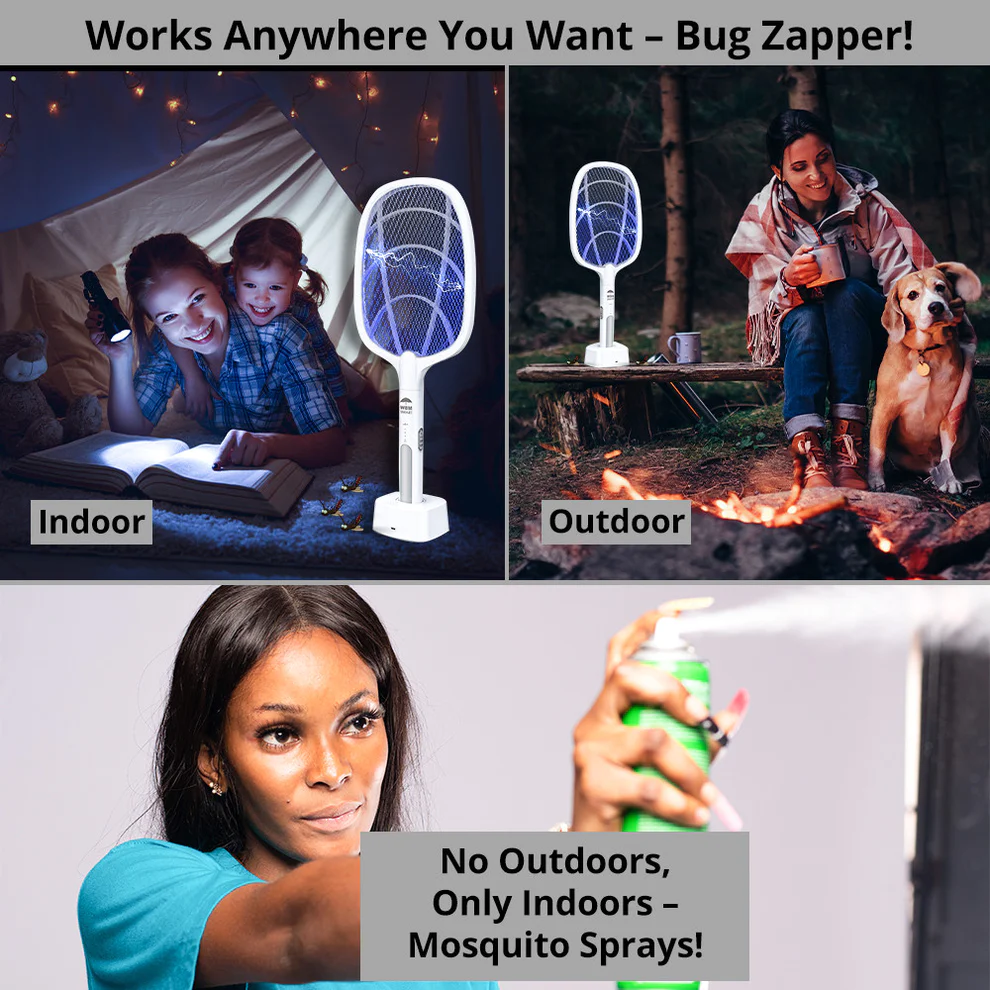🚫🦟🪰2-in-1 Rechargeable Electric Mosquito Killer Fly Swatter