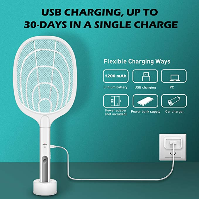 🚫🦟🪰2-in-1 Rechargeable Electric Mosquito Killer Fly Swatter