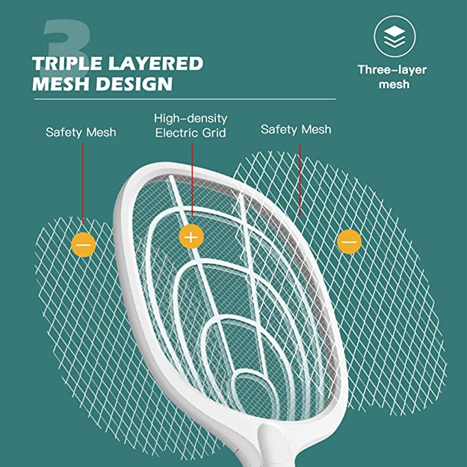 🚫🦟🪰2-in-1 Rechargeable Electric Mosquito Killer Fly Swatter