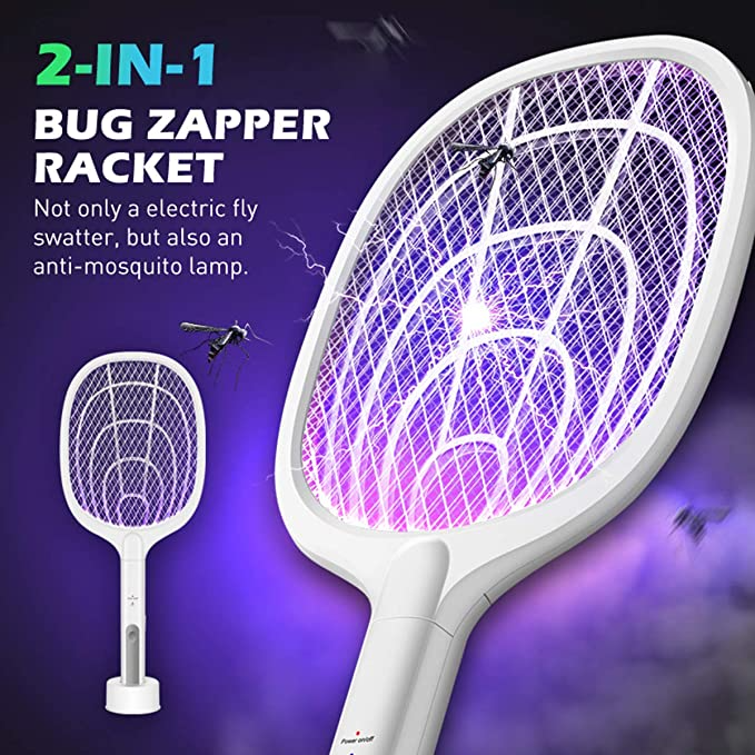 🚫🦟🪰2-in-1 Rechargeable Electric Mosquito Killer Fly Swatter