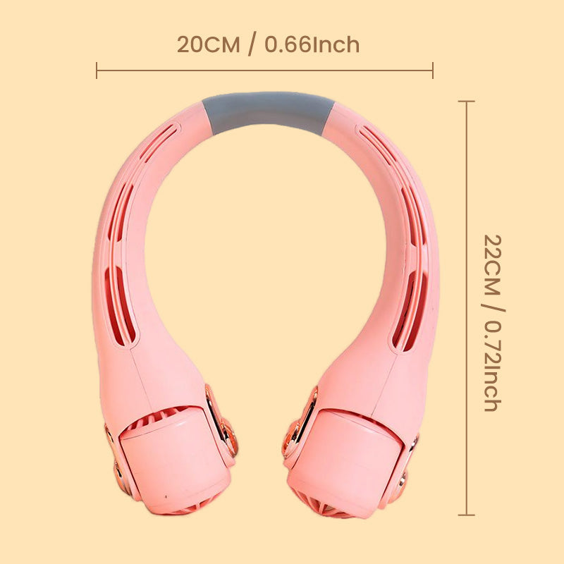 ❄️ Neck Air Conditioner Fan - Ultra-Quiet Personal Cooling for Summer