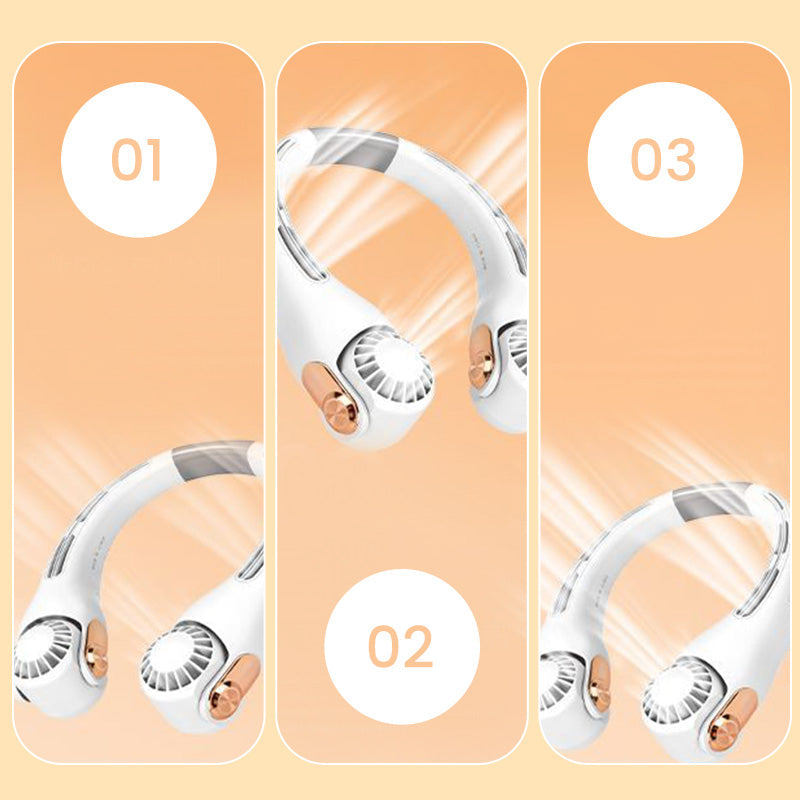 🔥Summer Hot Sale Walking Air Conditioners🌪️Low Noise Portable Neck Fan