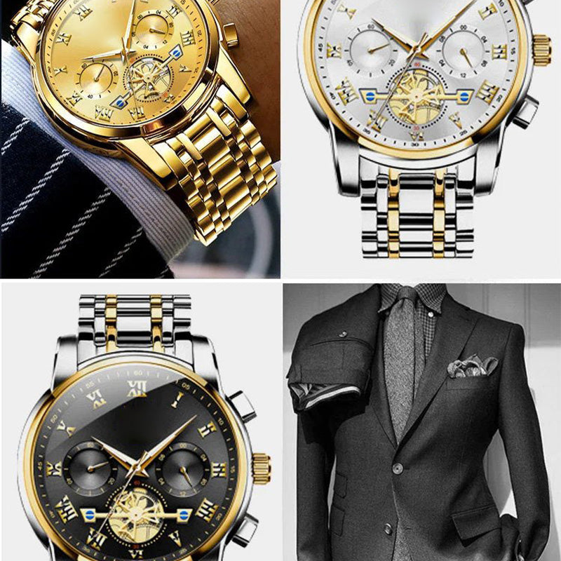 💎The Most Special Gift For a Man⌚Luminous hollowed out men's watch