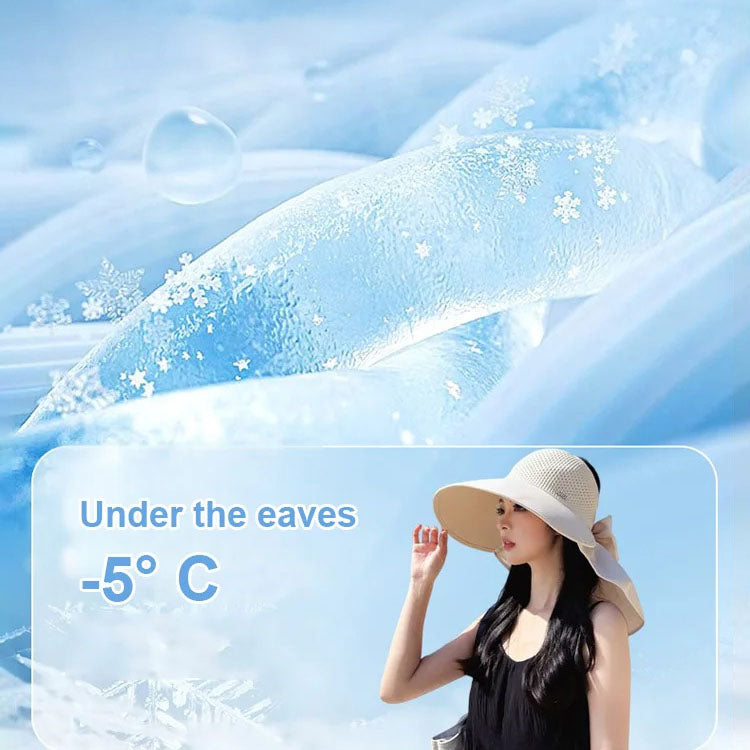 🏜️2025 Summer Essentials🌞👒Large-brim Hollow Sunscreen Hat with Removable Neck Shawl