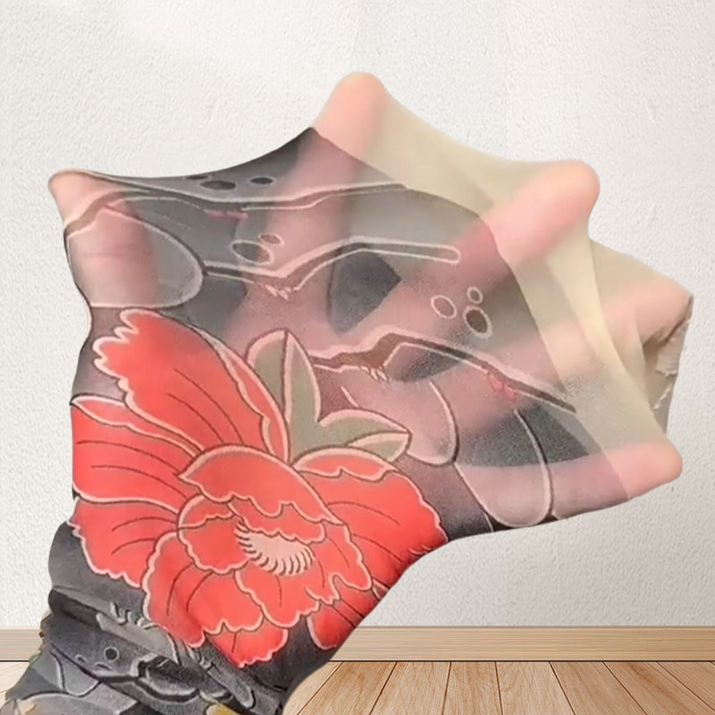 🔥2025 Hot Sale🔥Unisex High Waist Flower Tattoo Stockings