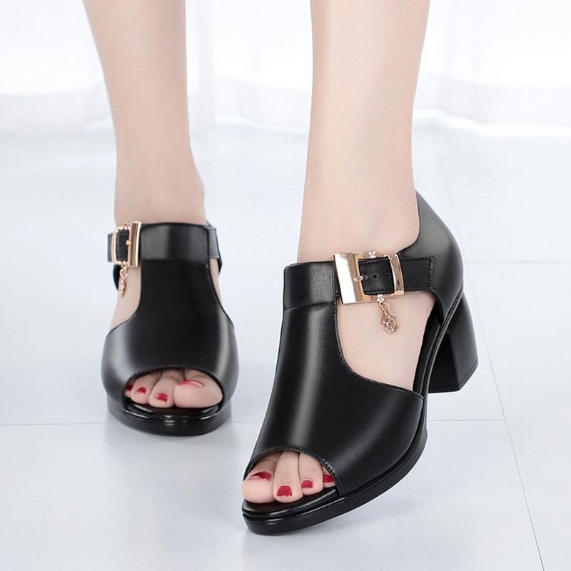 🎉Hot Sale 50% OFF👡Women's All-match Chunky Heel Casual Sandals