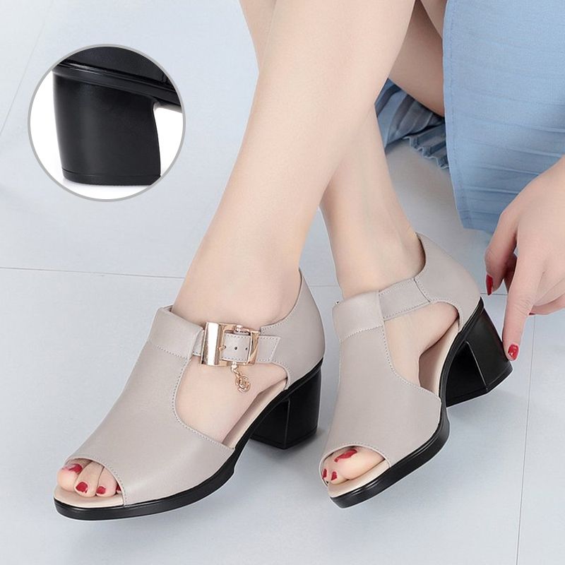 🎉Hot Sale 50% OFF👡Women's All-match Chunky Heel Casual Sandals