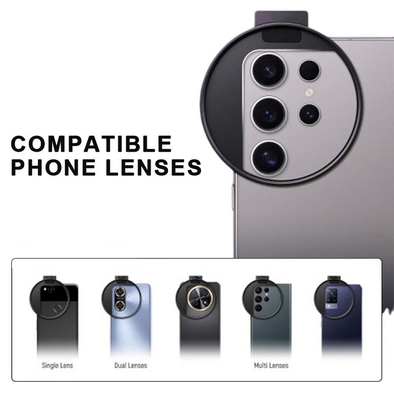 ✨Make your phone's lens comparable to a professional camera📸67mm Clip On Variable Phone Lens Filter Kit