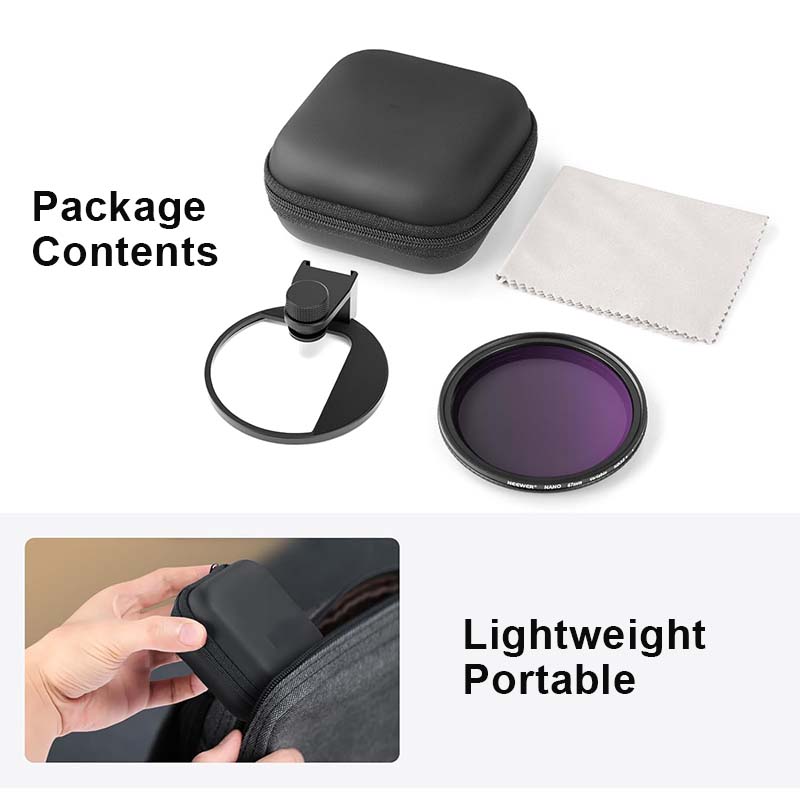 ✨Make your phone's lens comparable to a professional camera📸67mm Clip On Variable Phone Lens Filter Kit