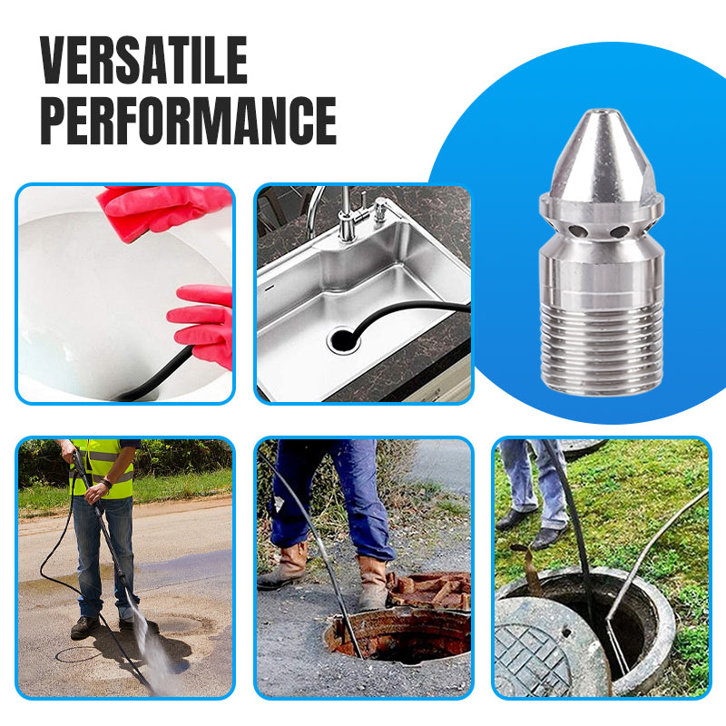 🔥2025 new hot sale BUY 2 GET 1 FREE🔥Rotary High-Pressure Sewer Jetting Nozzle