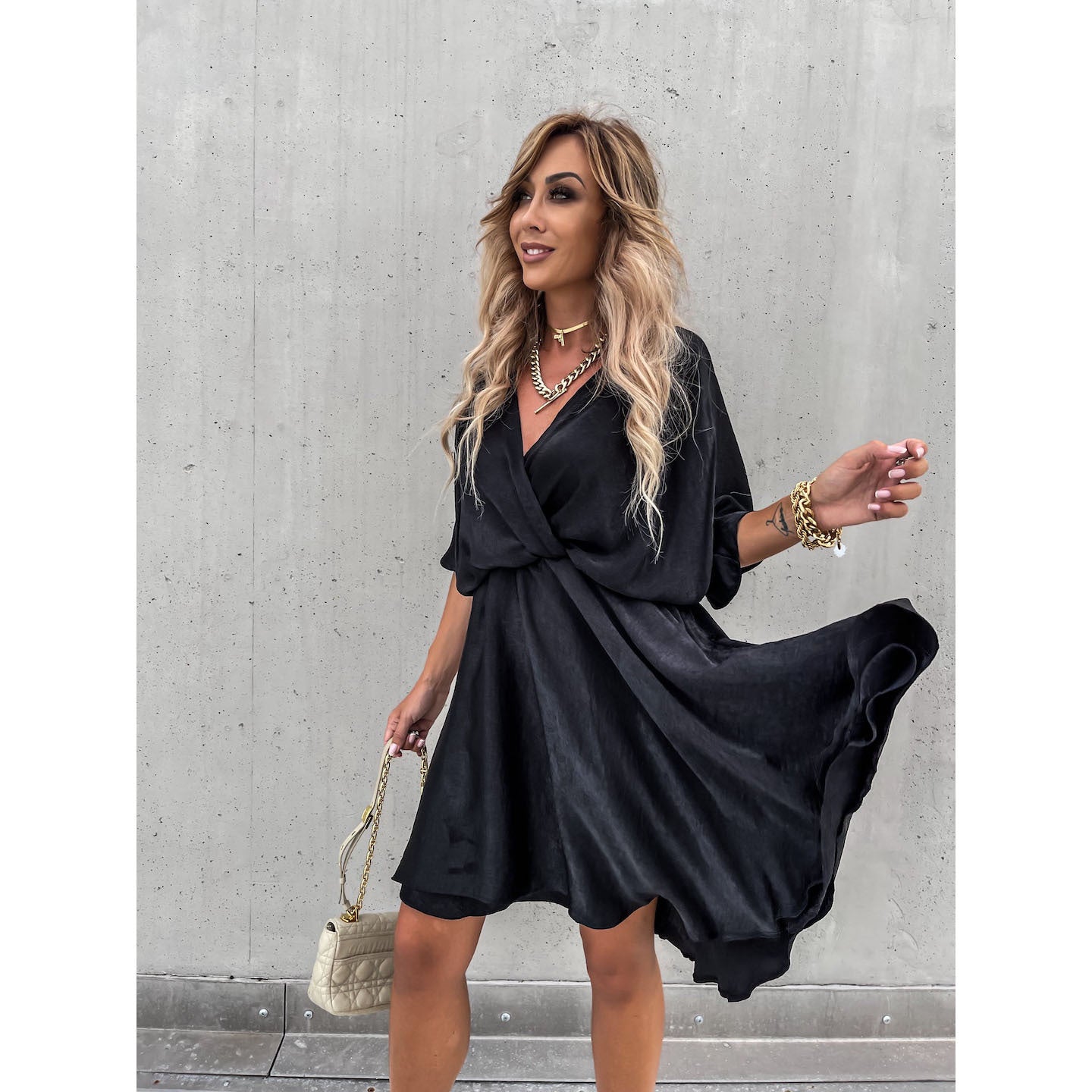 💖Limited Sale 50% OFF🎀Women's Fluttering Loose Waist Irregular Hem Dresses