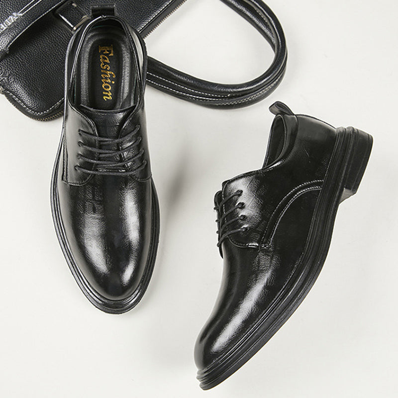 ✨2025 Summer New Men's Breathable Business Leather Shoes