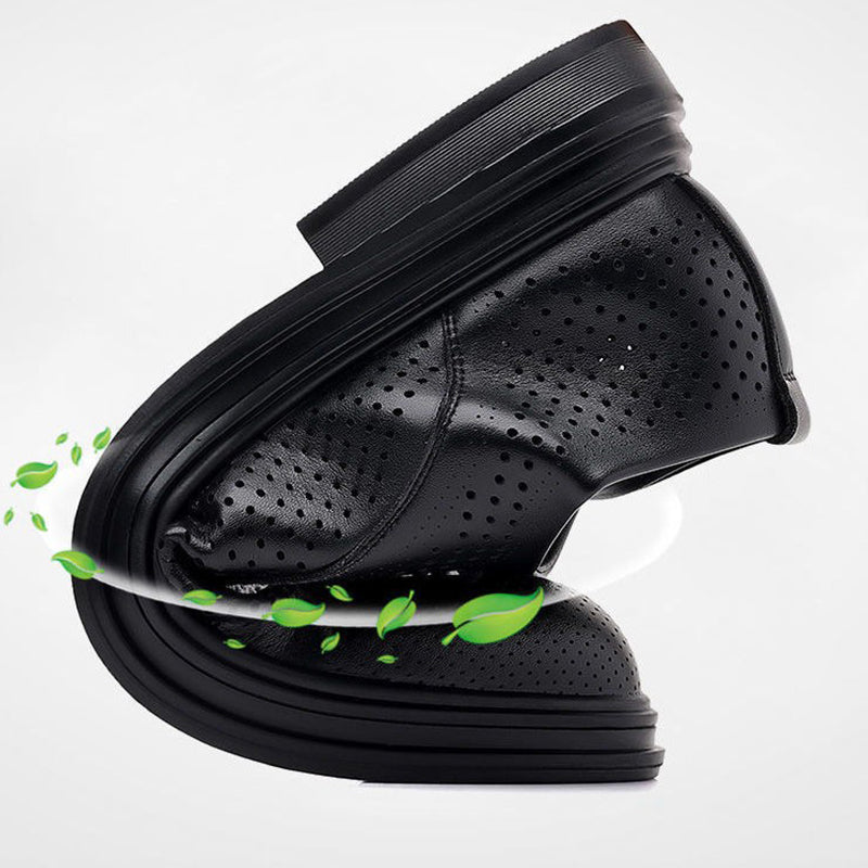 ✨2025 Summer New Men's Breathable Business Leather Shoes