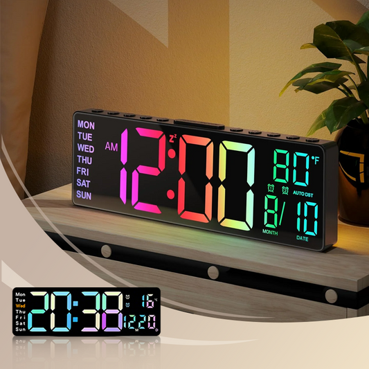 🌈 Colorful LED Digital Alarm Clock