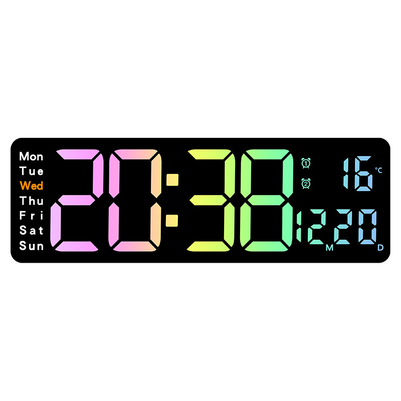 🌈 Colorful LED Digital Alarm Clock