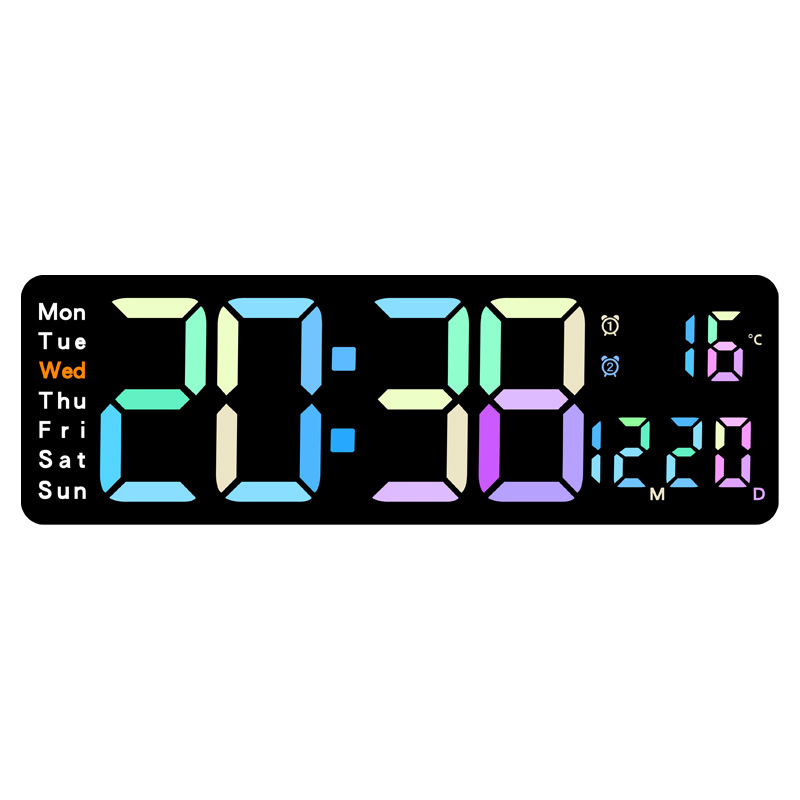 🌈 Colorful LED Digital Alarm Clock