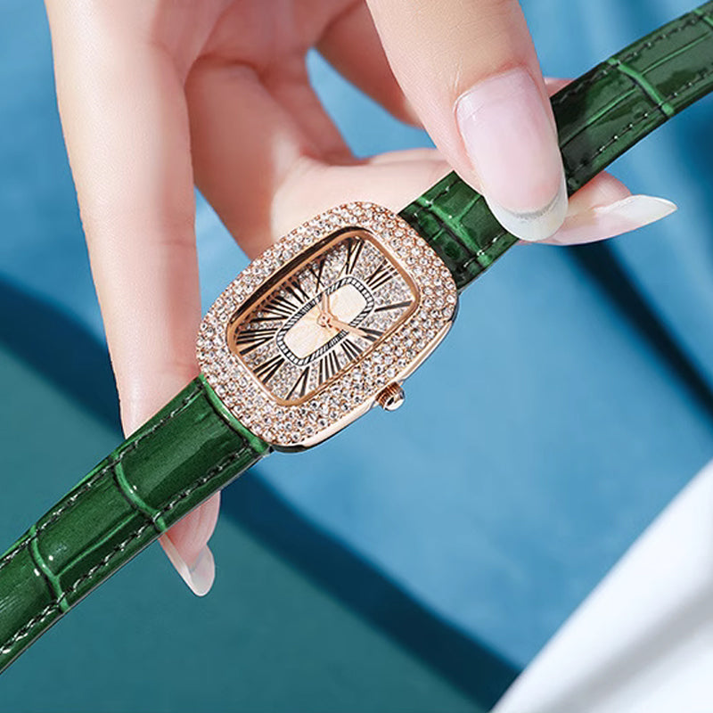 💕Women Square Luxury Crystal Rhinestone Diamond Watches