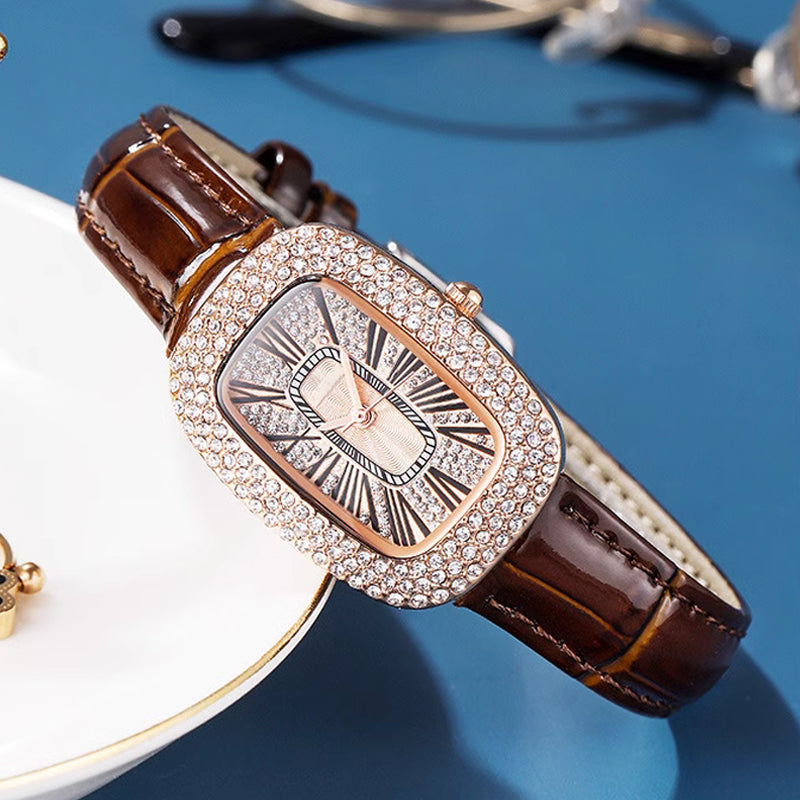 💕Women Square Luxury Crystal Rhinestone Diamond Watches