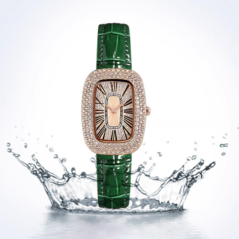💕Women Square Luxury Crystal Rhinestone Diamond Watches
