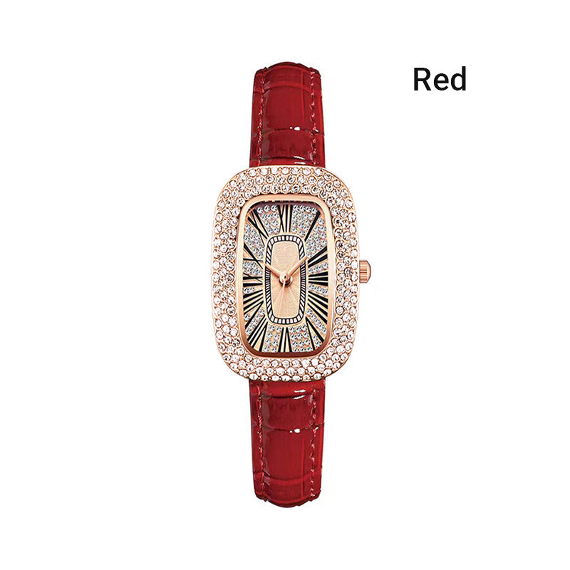 💕Women Square Luxury Crystal Rhinestone Diamond Watches