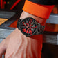 ⌚Most popular in 2025🛞Men's 3D Rotating Skeleton Car Wheel Wrist Watch