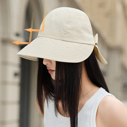 🌞2025 Summer Essentials 😍 👒 Bow Large Brim Hollow Sun Hat