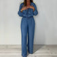 🎉🛍️Spring Specials💐Women's Tiered Long-Sleeve Tops ＆ Wide-Leg Pants Set
