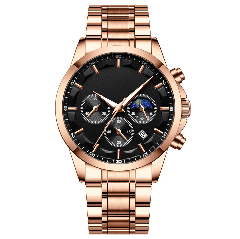 ⌚2025 New Business Mens Watch✨ Men’s Quartz Stainless Steel Watch