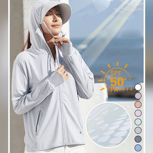 🎉50% OFF 2025 New Product Sale✨Detachable Large Brim UPF50+ Ice Silk Sunscreen Clothing