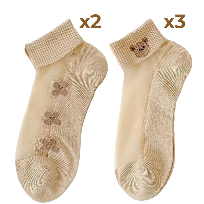 🌴Summer Specials🌴Women's Breathable Mesh Patchwork Ankle Socks