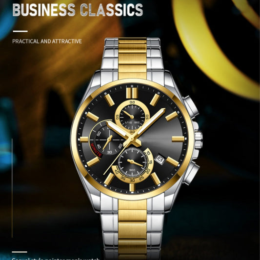 👑Men's Stainless Steel Business Wrist Watch