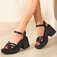 🎉Summer Fashion New👡Women’s Open Toe High Chunky Heel Sandals
