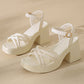 🎉Summer Fashion New👡Women’s Open Toe High Chunky Heel Sandals