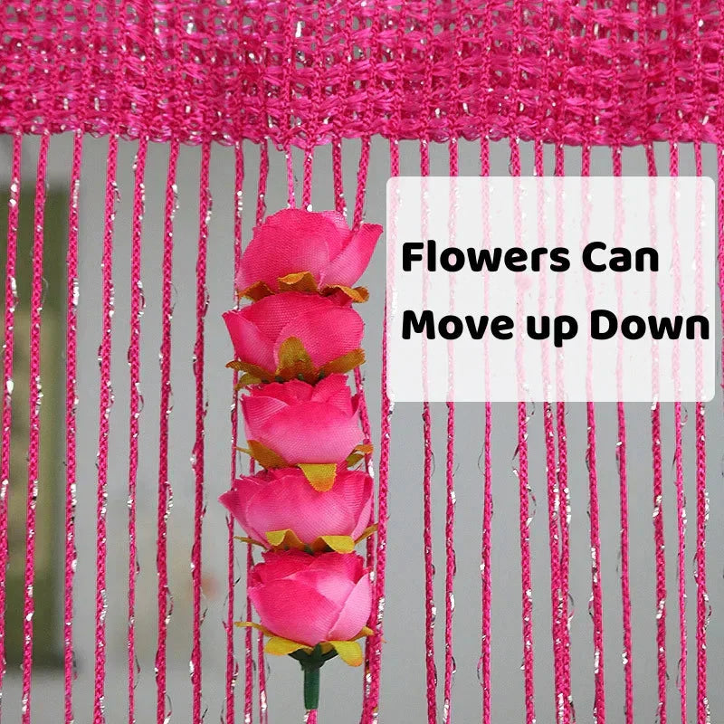 🔥Summer Hot Sale-60% OFF🌹🚪Rose Flower Door Curtain